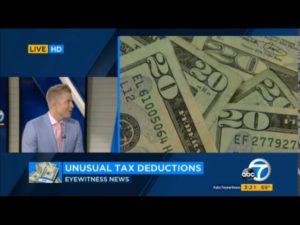 Unusual Tax Deductions David Rae ABC7 News Tax Tips